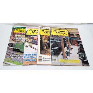 Lot of 4 Railroad Model Craftsman Magazines 1985 2009 2018